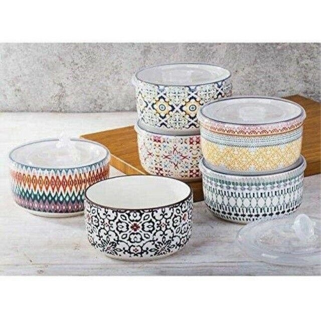 Signature Housewares 6-piece Stoneware Storage Bowls