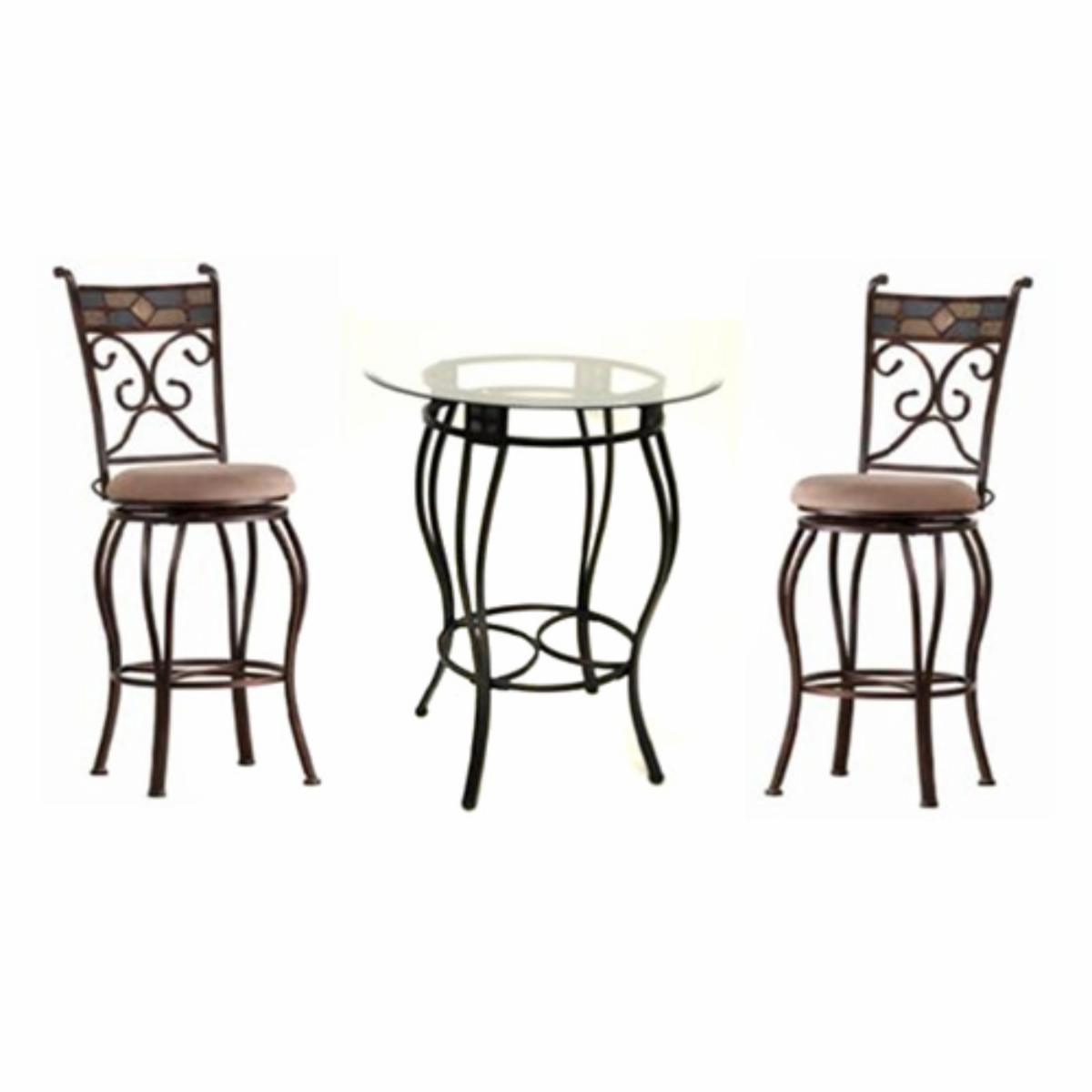 Silvester 3 Piece Beau Pub Table Set