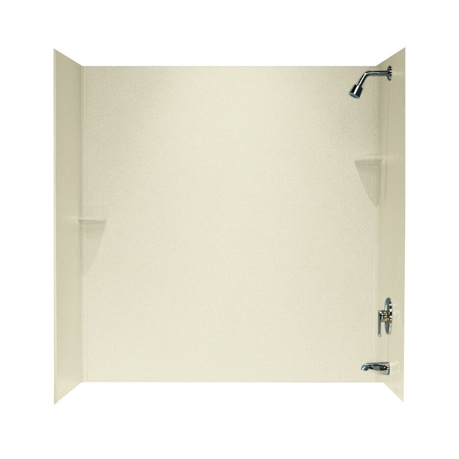 Solid Surface 60" x 60" x 30" Three Panel Shower Wall