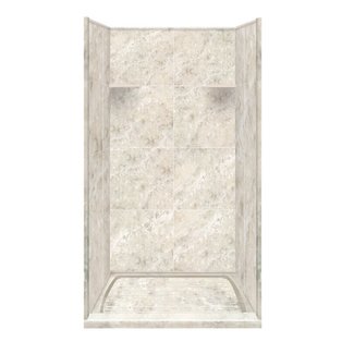 Solid Surface 75" x 36" x 36" Three Panel Shower Wall Kit