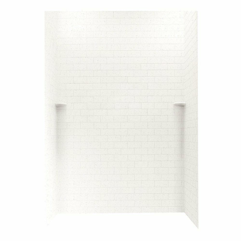 Solid Surface 96" x 62" x 36" Three Panel Shower Wall