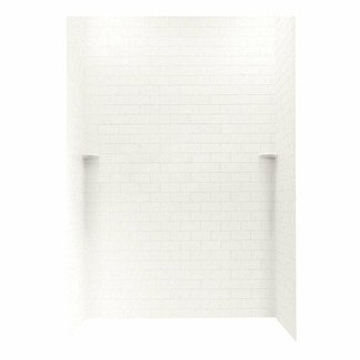 Solid Surface 96" x 62" x 36" Three Panel Shower Wall