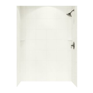 Solid Surface 96" x 62" x 36" Three Panel Shower Wall