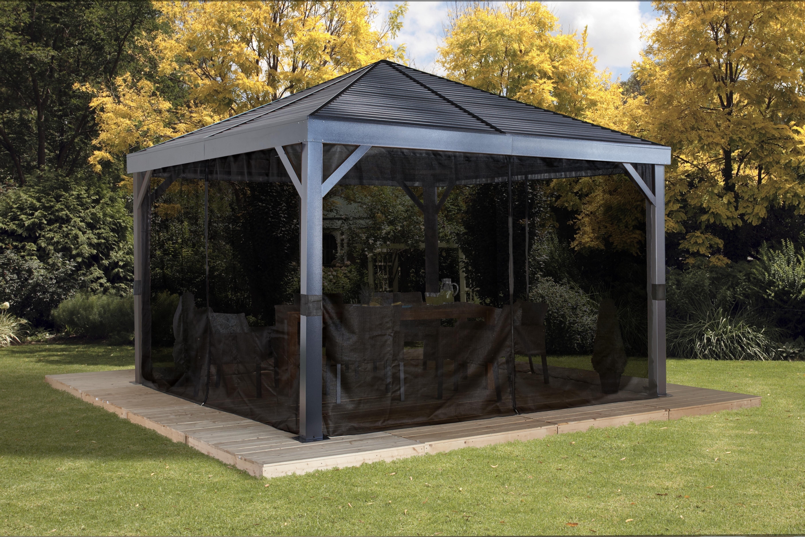 South Beach 12 Ft. W x 12 Ft. D Aluminum Patio Gazebo