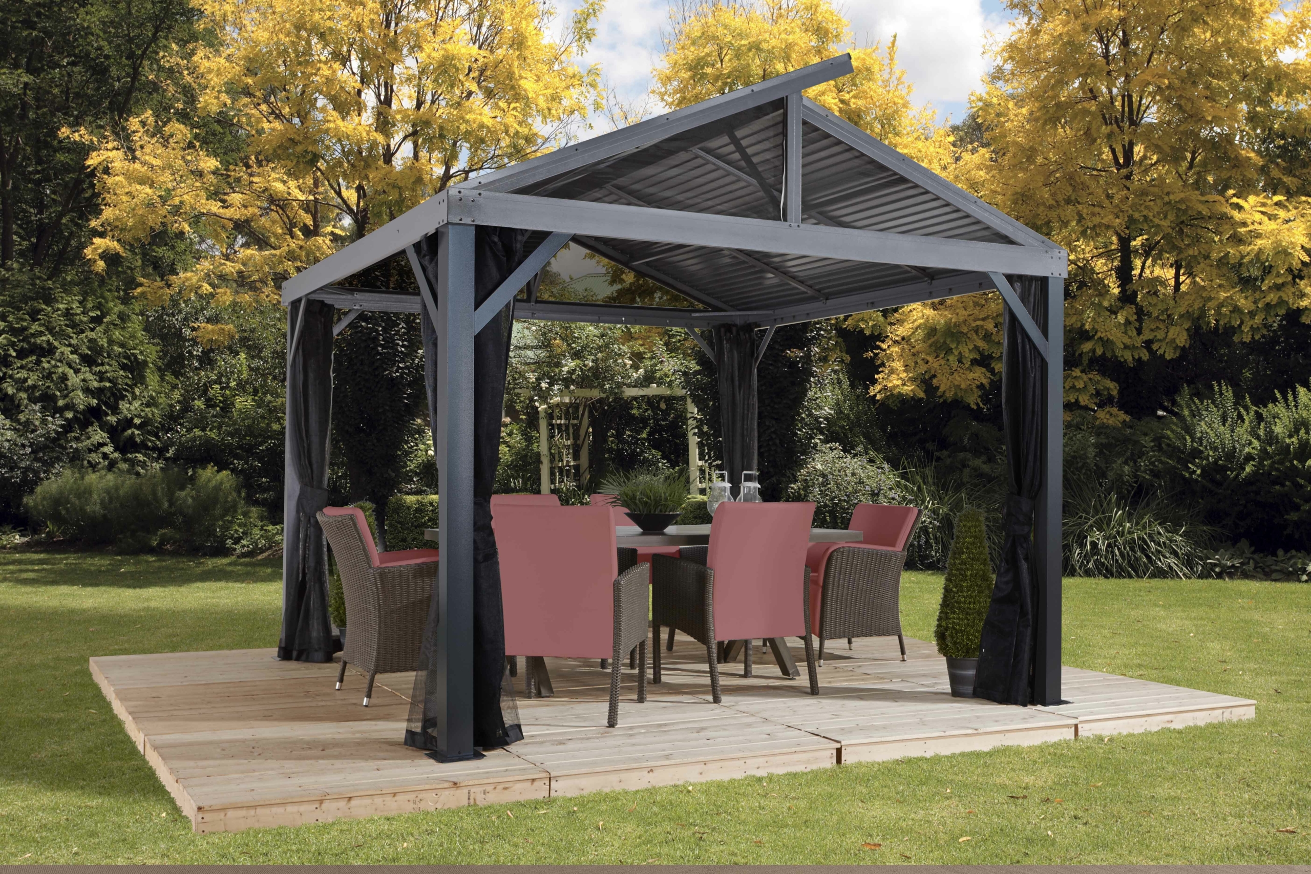 South Beach II 12 Ft. W x 12 Ft. D Aluminum Patio Gazebo