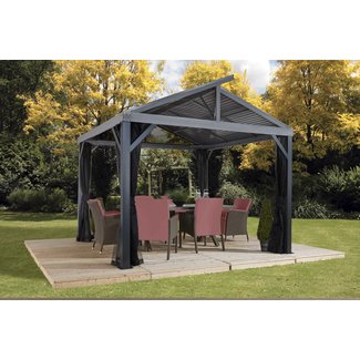 South Beach II 12 Ft. W x 12 Ft. D Aluminum Patio Gazebo