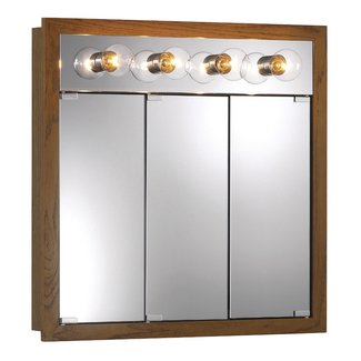 Sturdivant 30" x 30" Surface Mount Medicine Cabinet with Lighting