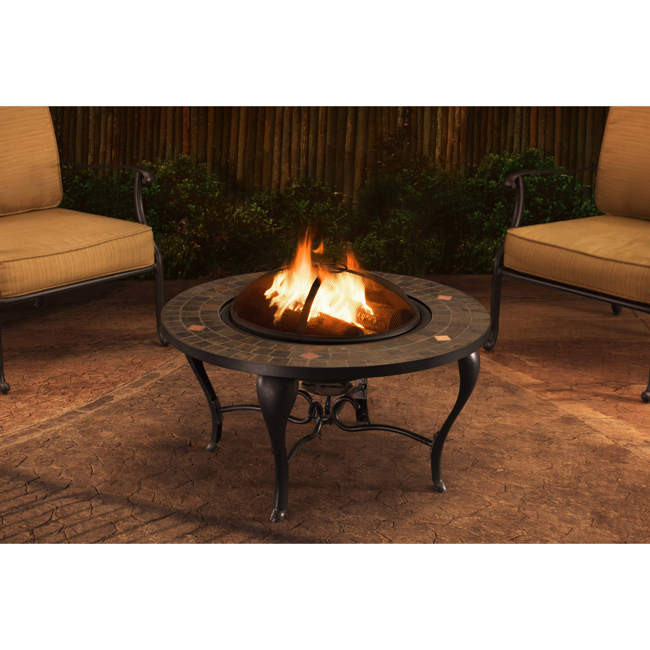 Sumpter Steel Wood Burning Fire Pit table