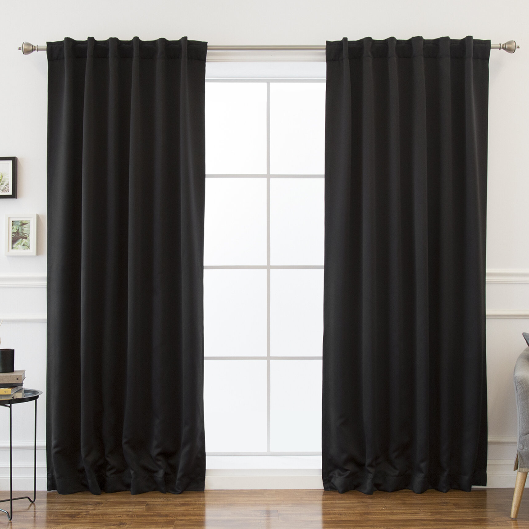 Sweetwater Blackout Solid Thermal Curtain Panels (Set of 2)