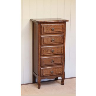 Tall French Oak Chest of Drawers - LA92626 |