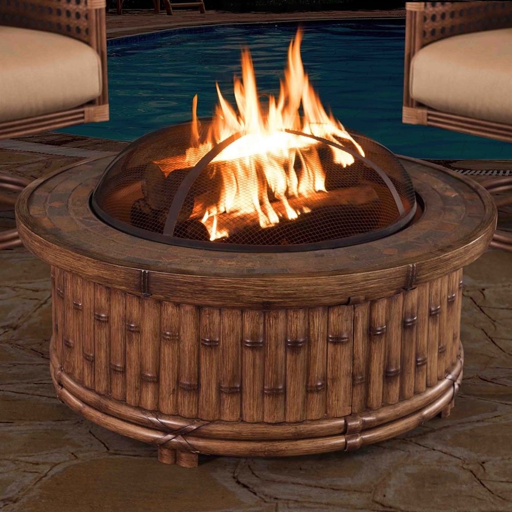 Tecumseh Aluminum Wood Burning Fire Pit Table