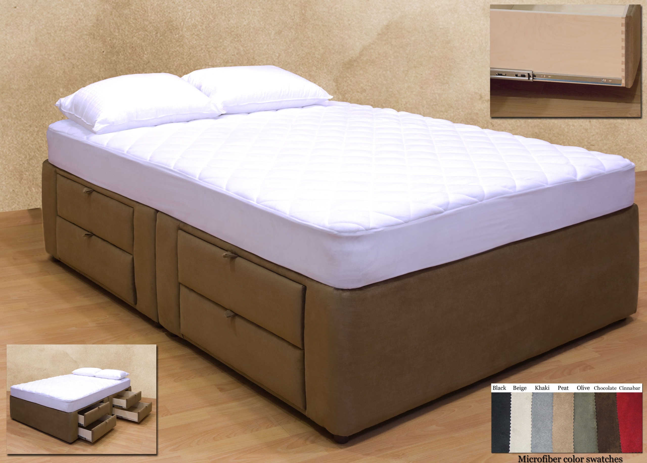 Tiffany 8-drawer Platform Bed / Storage Mattress Box ...