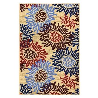 Toccoa Flowers Trendy Non Skid Rubber Backed Multicolor Area Rug