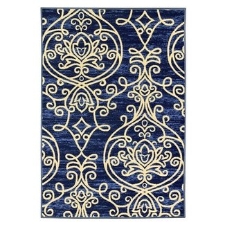 Toccoa Trendy Non Skid Rubber Backed Multicolor Area Rug