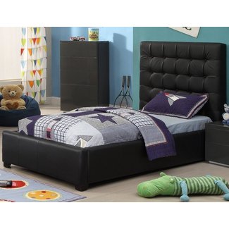 Towne Twin Upholstered Storage Platform Bed