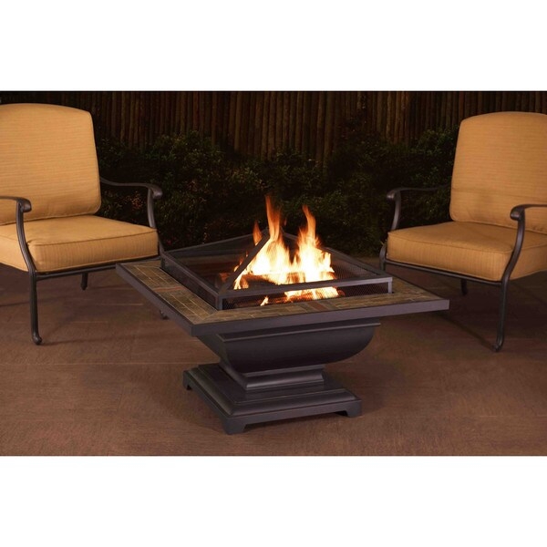 Trent Steel Wood Burning Fire Pit Table