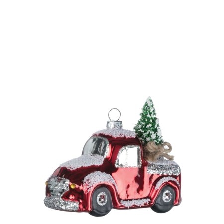 Truck with Tree Hanging Figurine (Set of 6)