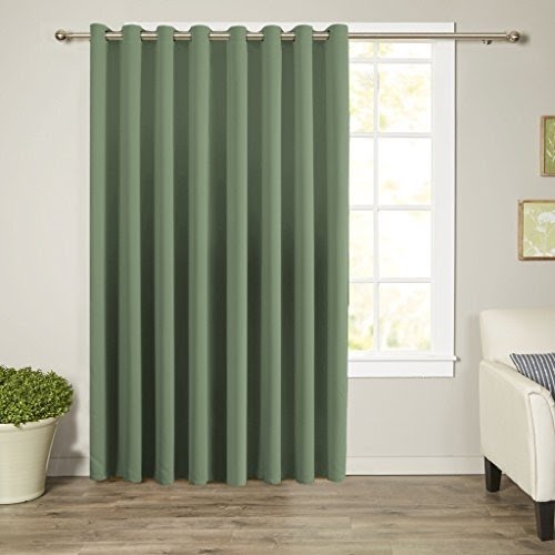 Turquoize Single Solid Panel Blackout Drape, Themal Insulated, Grommet/Eyelet Top, Nursery & Infant Care Curtain