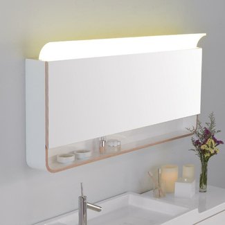 Unity Mirror 47.24" x 25.63" Surface Mount Medicine Cabinet with LED Lighting