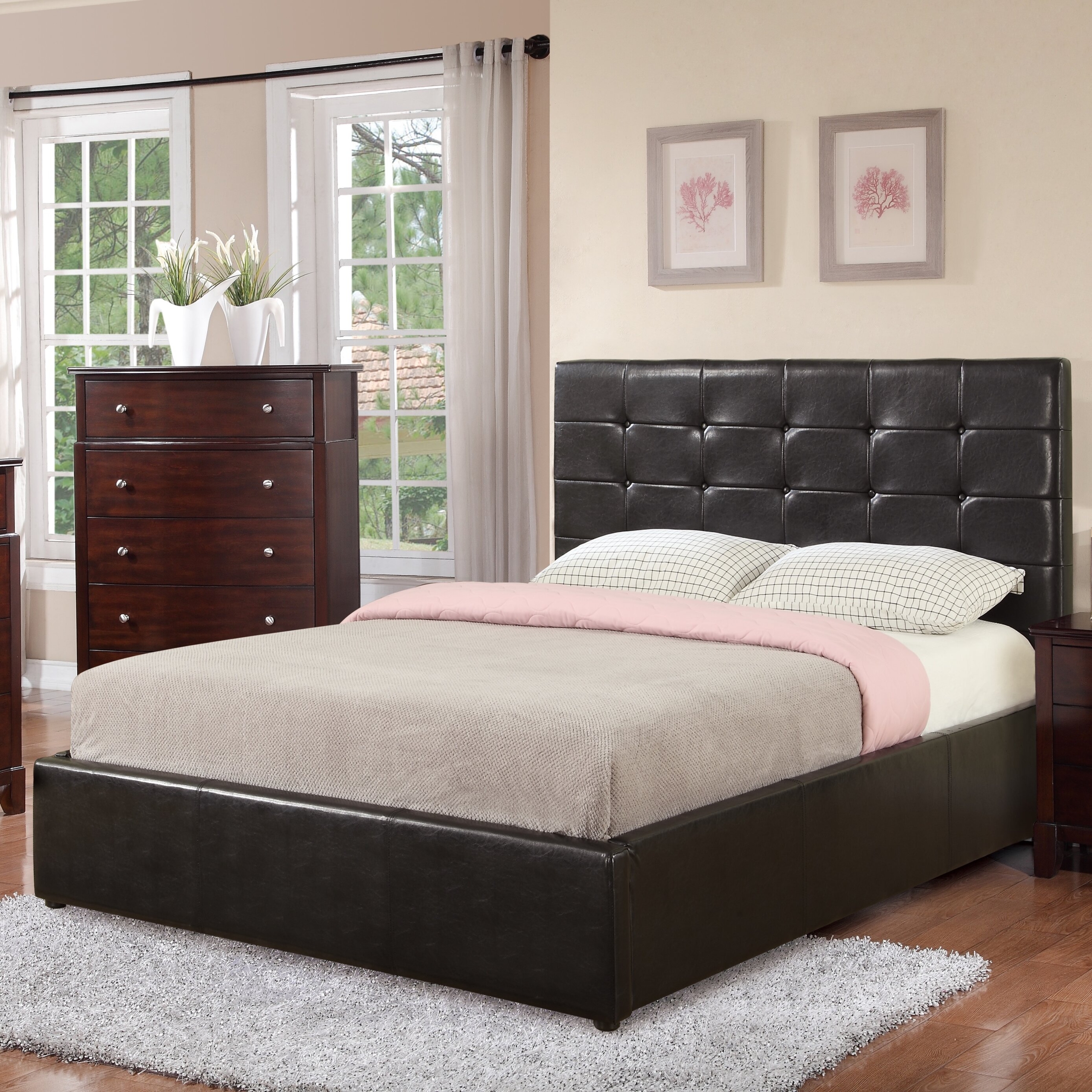 Upholstered Storage Platform Bed