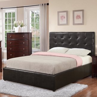 Upholstered Storage Platform Bed