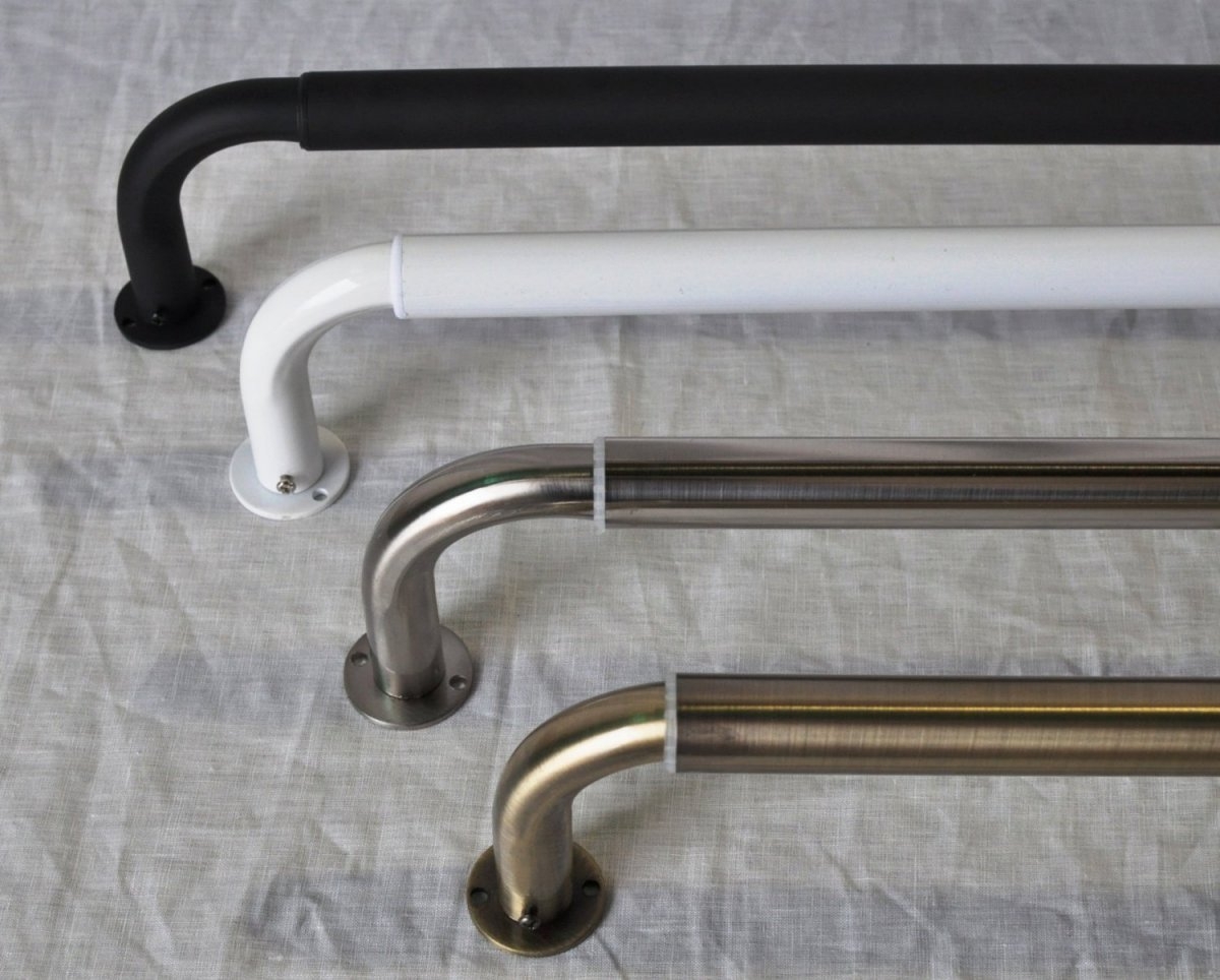 Urbanest Energy Saving Wraparound Black Out Return Rod Set 1" Adjustable