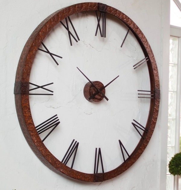 Uttermost Amarion 60 inch Copper Wall Clock