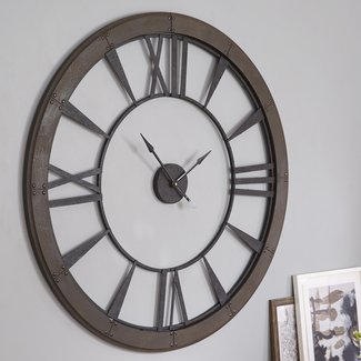 Uttermost Ronan Oversized 60" Wall Clock & Reviews | Wayfair