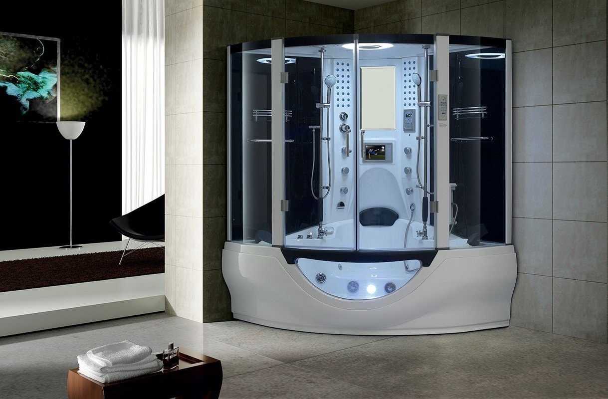 Steam Shower Tub Combo Visualhunt, Eagle Bath Steam Shower And Whirlpool Bathtub Combo Unit White