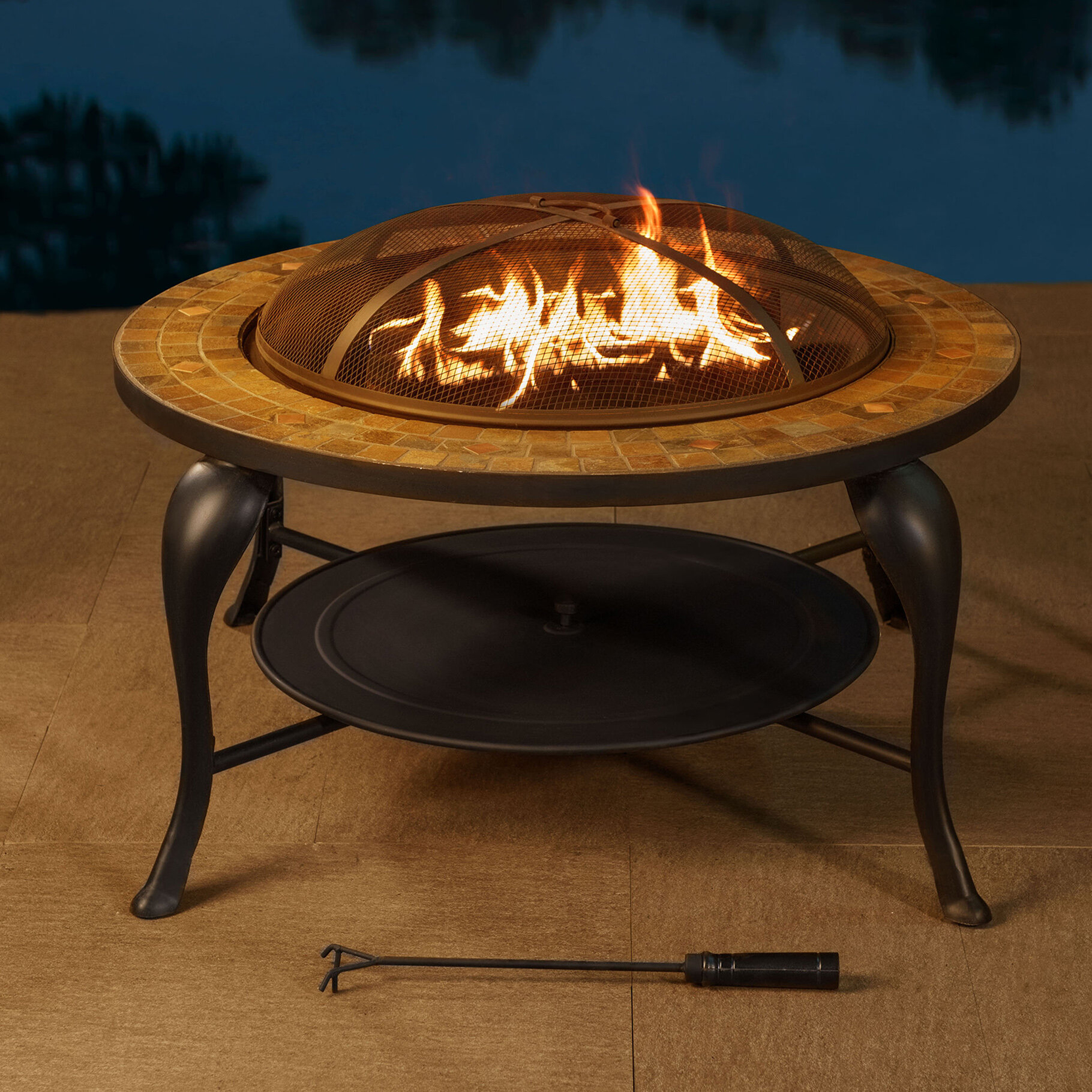 Wood Burning Fire Pit Table Visualhunt, Wood Burning Fire Pit Table Setup