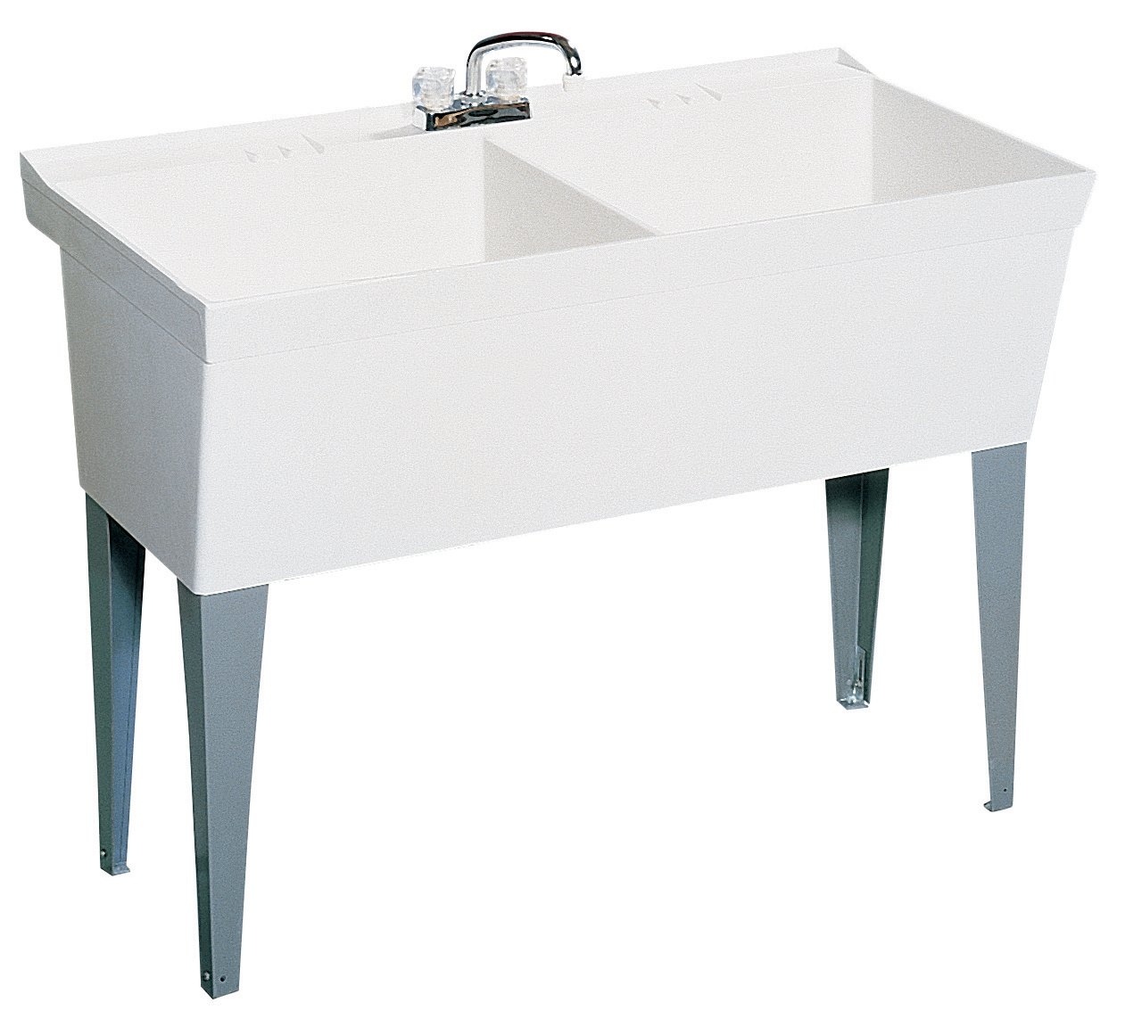 Veritek 23.375" x 45.375" Free Standing Laundry Sink