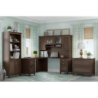 Volcano Dusk 3 Piece Office Set with Hutch