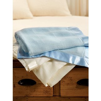 Waffle Weave Acrylic Blanket | Lightweight Throw with ...
