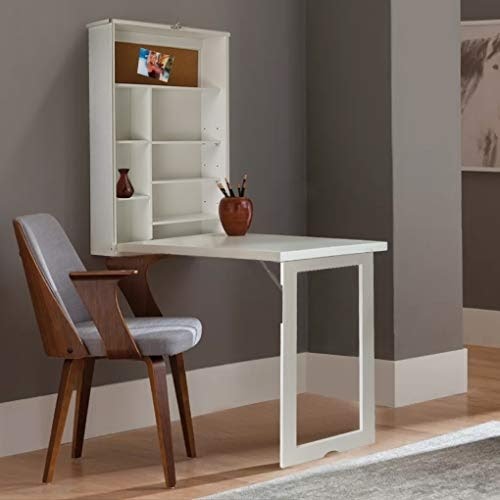 Wall Mounted Folding Desk Visualhunt, Bookcase With Flip Down Desktop