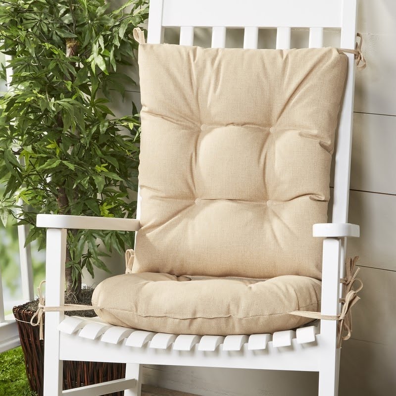 Outdoor Wooden Rocking Chair Cushions, High Back Rocking Chair Cushions Outdoor