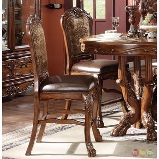 Welliver Traditional Counter Height Upholstered Dining Chair (Set of 2)