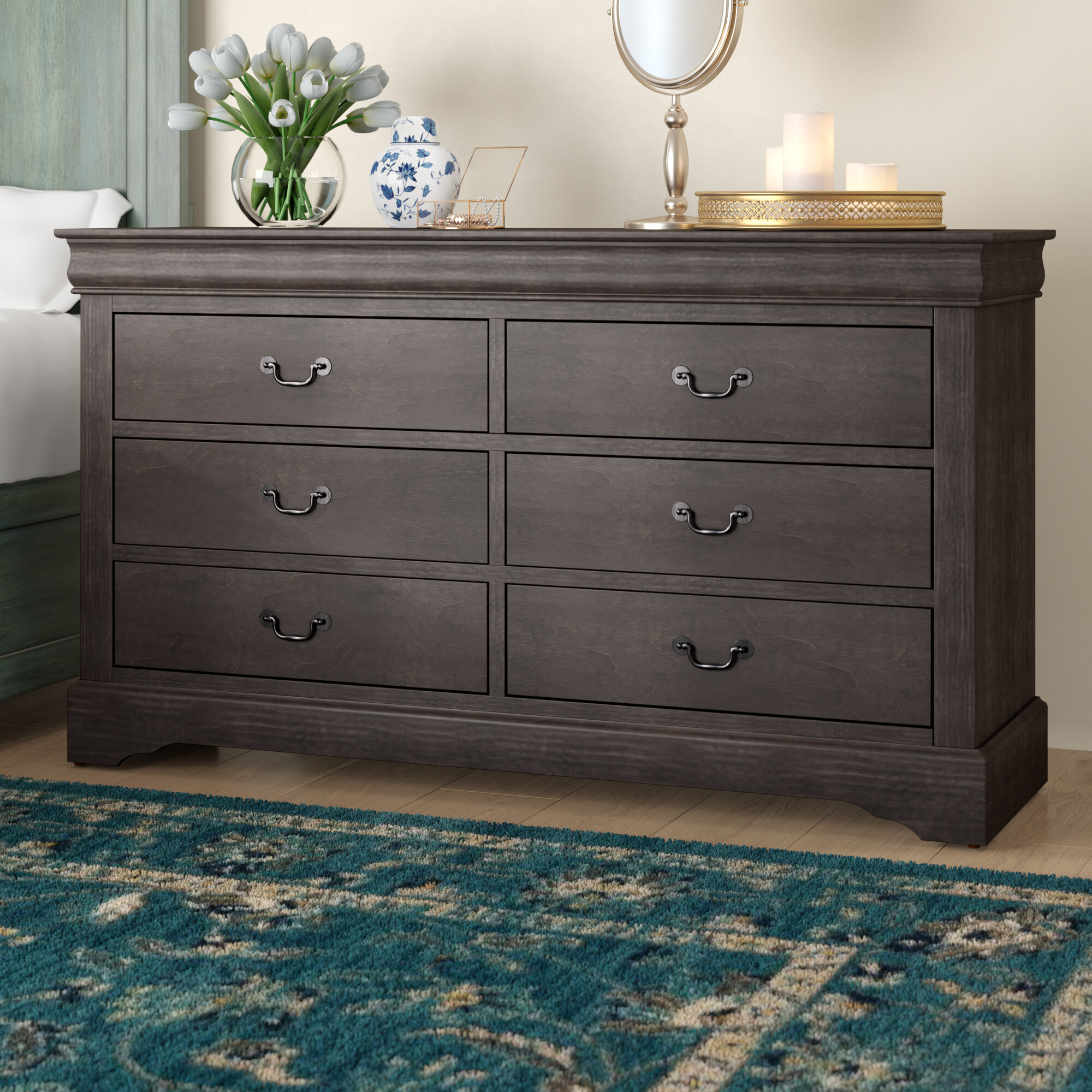 Whispering Pines 6 Drawer Double Dresser