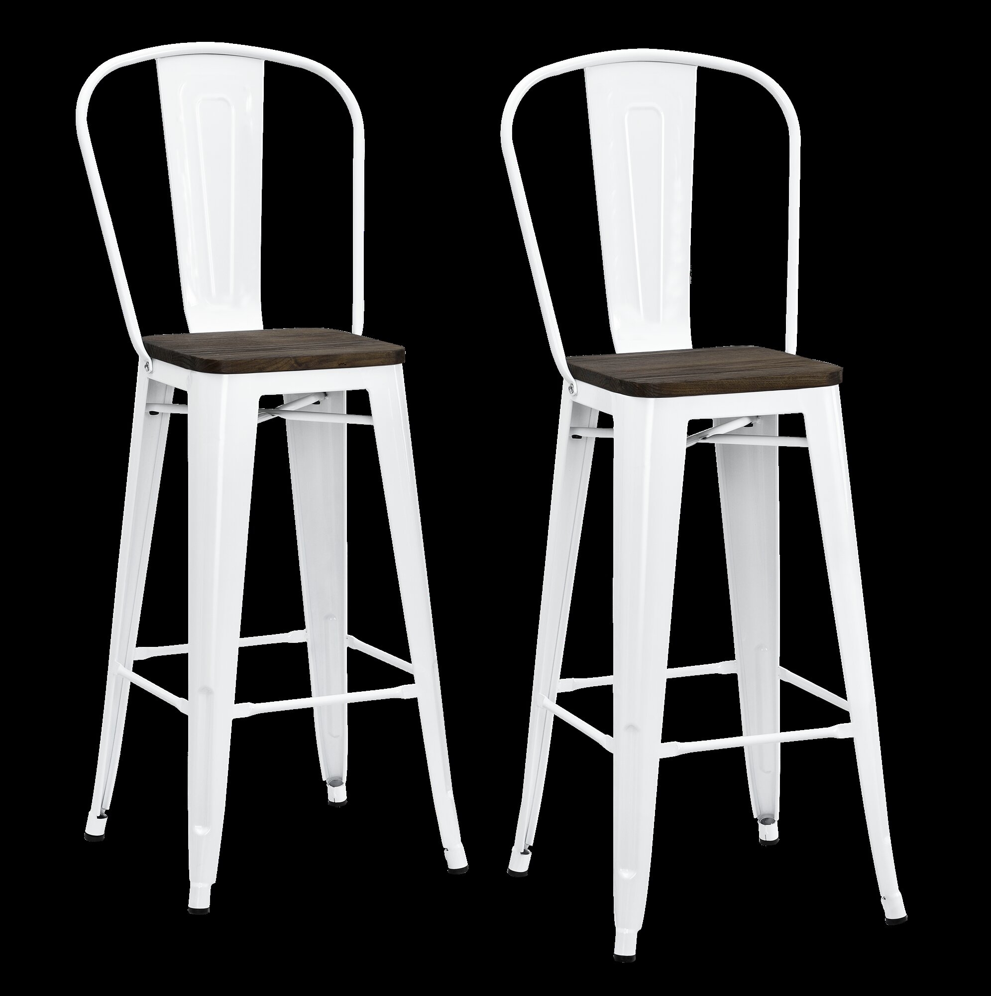 White 30 Inch Bar Stool |