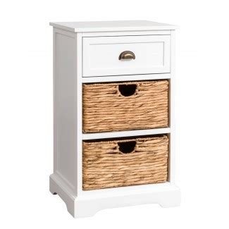 White Cabinet with 2 Basket Drawers from Storage Box