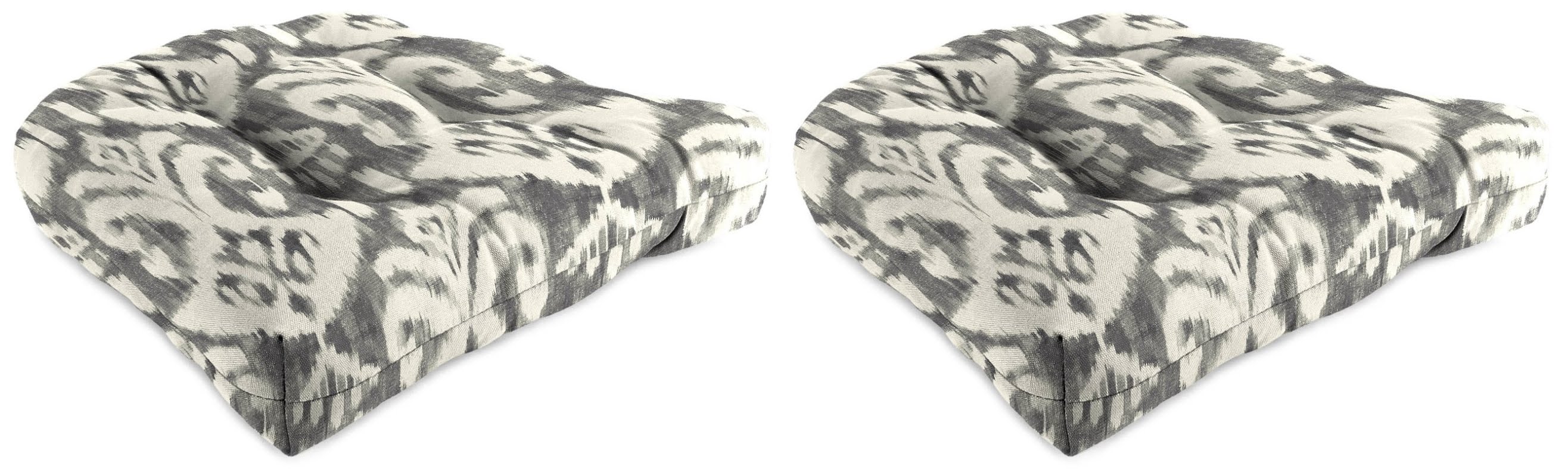 Wicker Indoor/Outdoor Dining Chair Cushion (Set of 2)