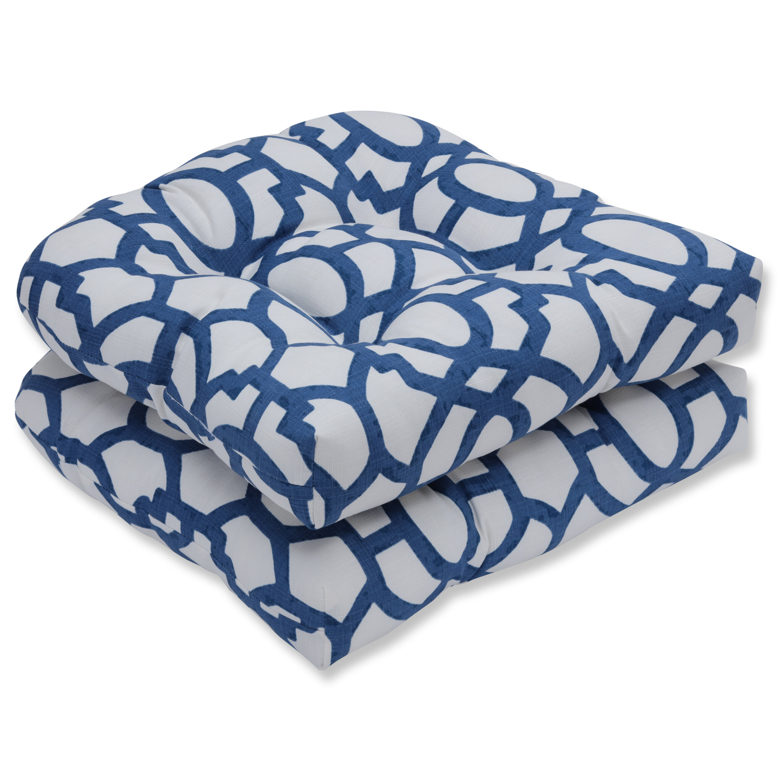 Wicker Indoor/Outdoor Rocking Chair Cushion (Set of 2)