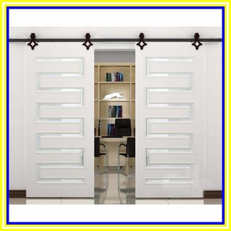 WinSoon 4-18FT Vintage Sliding Barn Door Hardware Double ...