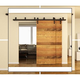 WinSoon 5-16FT Sliding Bypass Barn Door Hardware Double ...
