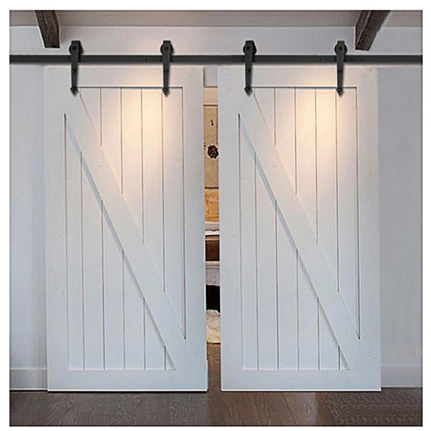 Double Barn Door Hardware - VisualHunt