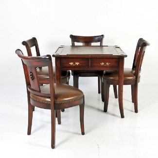 Wood Card Table And Chairs