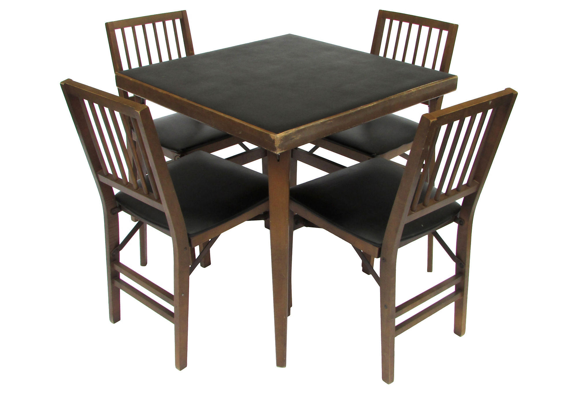 Wood Card Table And Chairs 