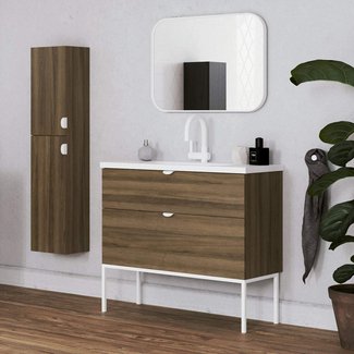 Woodmore Modern 40" Single Bathroom Vanity Set