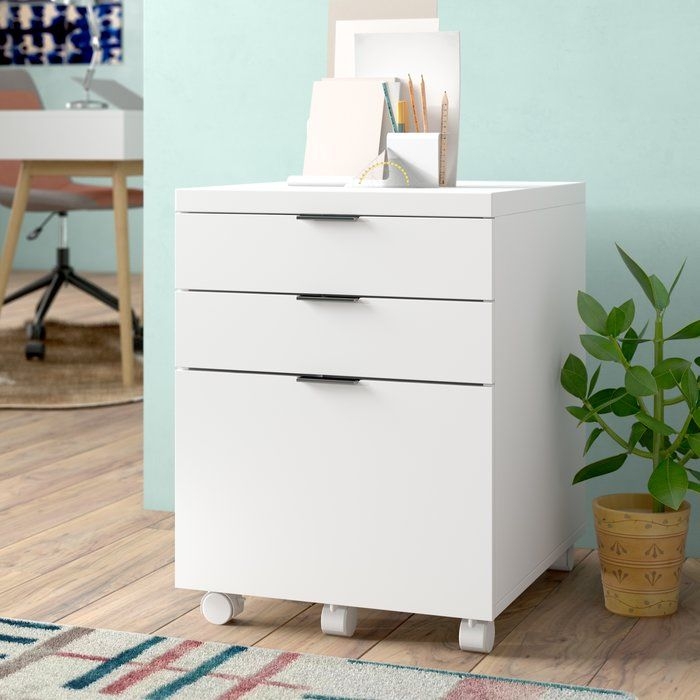 Zolan 3 Drawer Mobile Backert Filing Cabinet