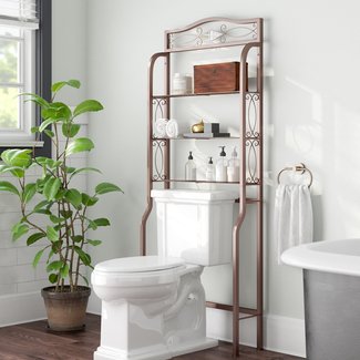 Zula Space saver 27.25" W x 66.5" H Over the Toilet Storage