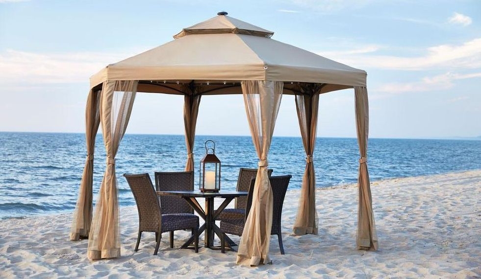 10 x 10 Outdoor Gazebo Canopy w/ Mosquito Netting